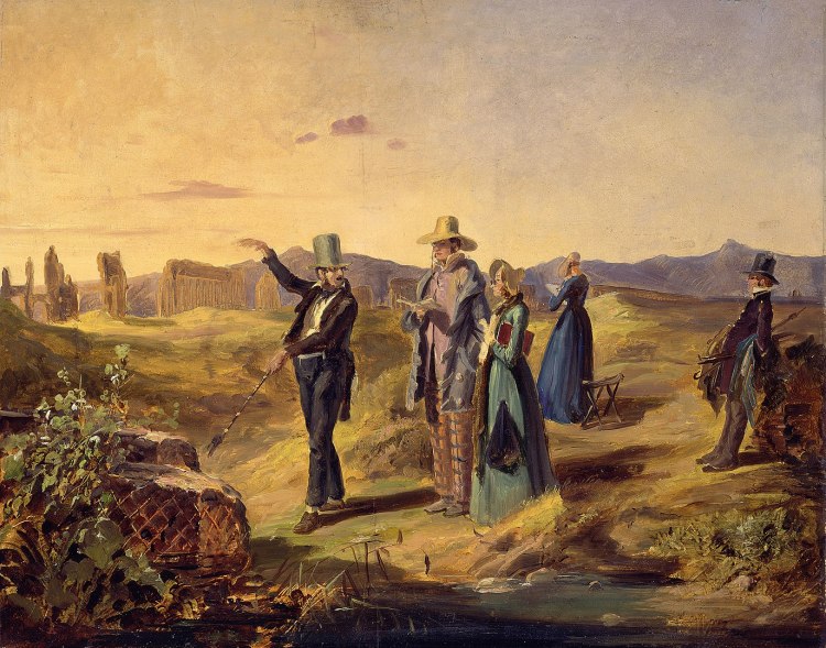 Artist - Carl Spitzweg - English Tourists in the 'Campagna' c. 1835