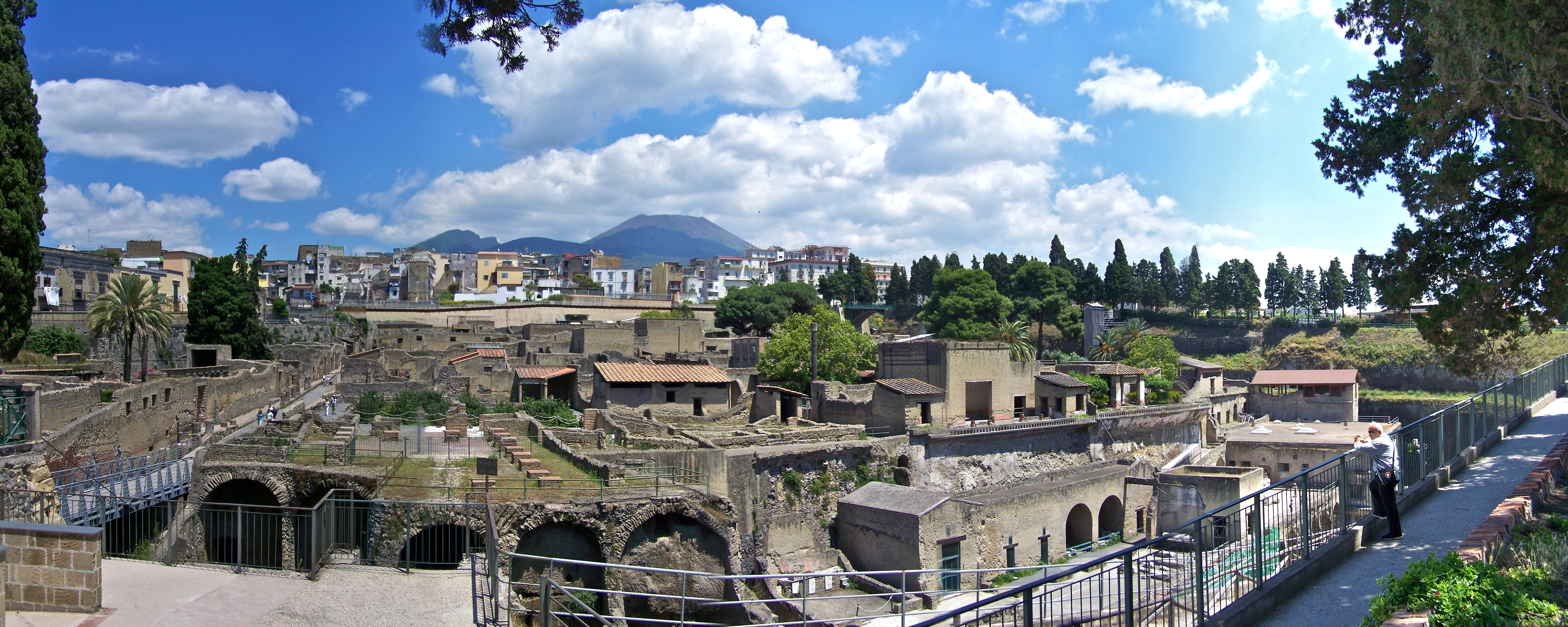 Herculaneum, Roman seaside town, buried by the eruption of Vesuvius in 79 AD - superb archaeological site