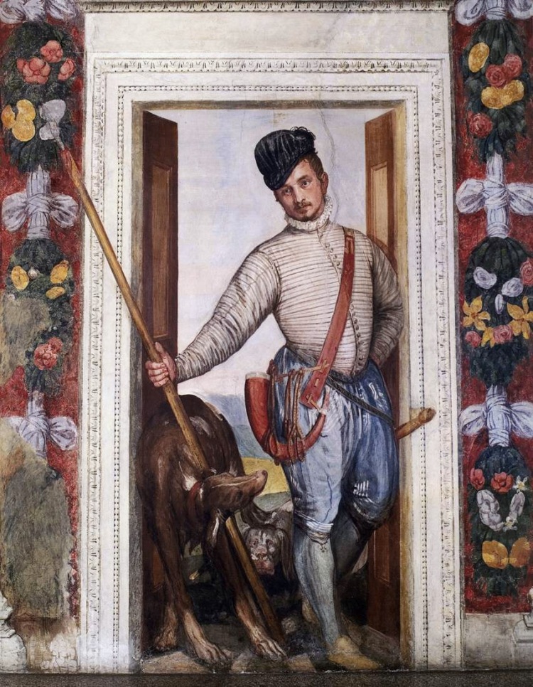 Veronese - fresco detail - Il Birichino - the young hunter www.educated-traveller.com