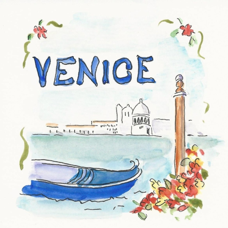 Mary Lou Peter's water colour of Venice www.maryloupeters.com