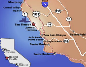 California Coastline and San Simeon